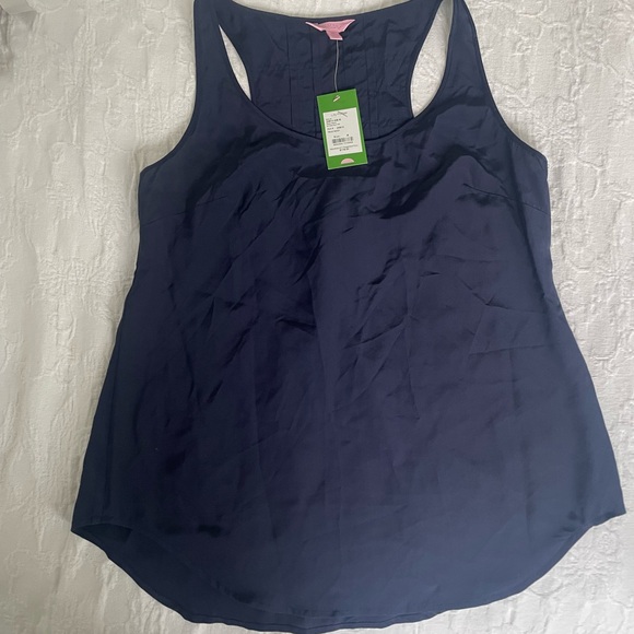 NWT Lilly Pulitzer Alyssa Silk Top Medium - Picture 3 of 7